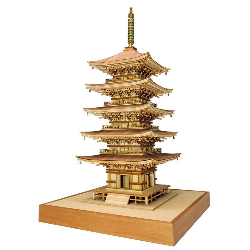木製建築模型 1/75 羽黒山 五重塔 レーザーカット加工 送料無料 木製建築模型 1/75 羽黒山 五重塔 レーザーカット加工 送料無料