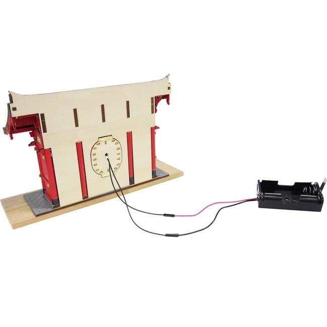 木製建築模型 1/100 浅草寺 雷門 ハーフタイプ 送料無料 : トイ