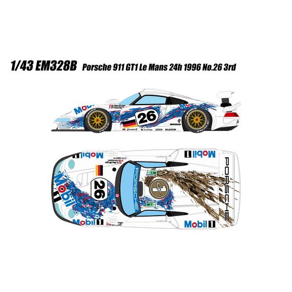 EIDOLON 1/43 ポルシェ 911 GT1 ルマン24時間 1996 No.26 3位 完成品