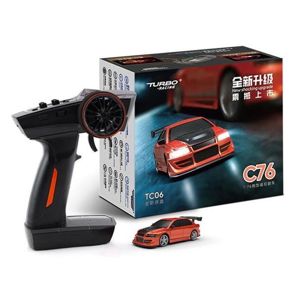 日本正規品】 HiTEC Turbo Racing 1/76 C76 レッド 2.4GHz 技適認証済