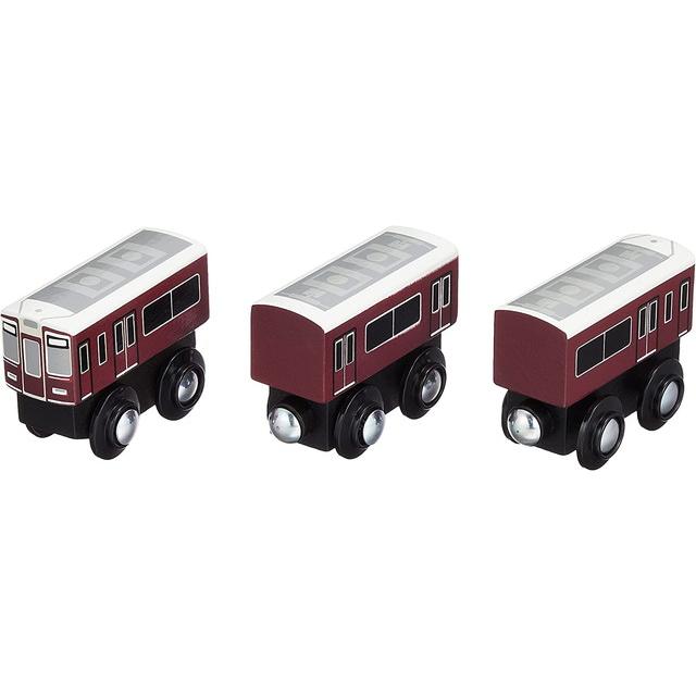 moku TRAIN　阪急9300系 3両セット　木製玩具 木製おもちゃ 木製レール　送料無料｜toystadiumookawaya｜02