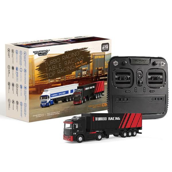 日本正規品】 HiTEC Turbo Racing 1/76 C50-BK トレーラートラック