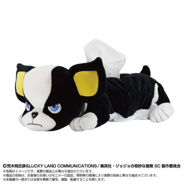 XRAGE JOJOの奇妙な冒険　イギー　ティッシュケース＆ガムポーチ付き 10月発売予定 ジョジョの奇妙な冒険 スターダストクルセイダース