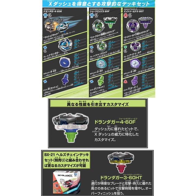 BEYBLADE X ベイブレードX BX-20 ドランダガーデッキセット 送料 BEYBLADE X ベイブレードX BX-20 ドランダガーデッキセット 送料