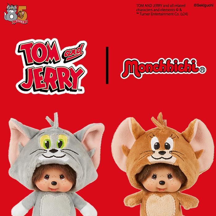 トムとジェリー×モンチッチ トムモンチッチ 顔でかSSキーチェーン 送料