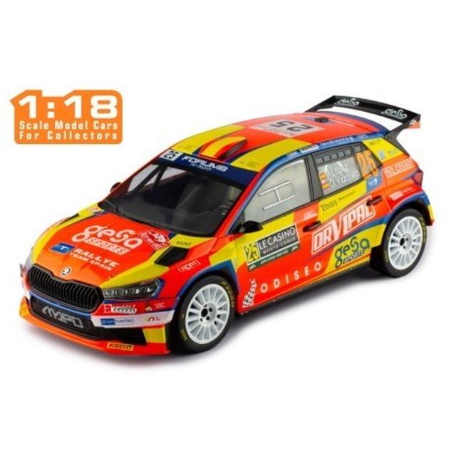 Škoda Fabia ② ミニカーセット 1/72 IXO MODELS 1/18 シュコダ ファビア ラリー2(2023) モンテカルロラリー