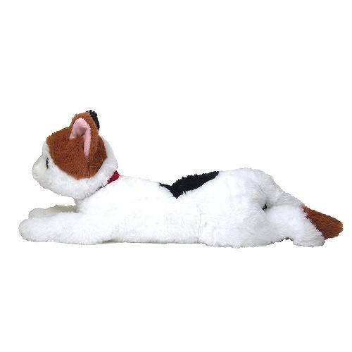 ひざねこ ぬいぐるみ ミケ Sサイズ 動物 アニマル 全長36cm 送料無料