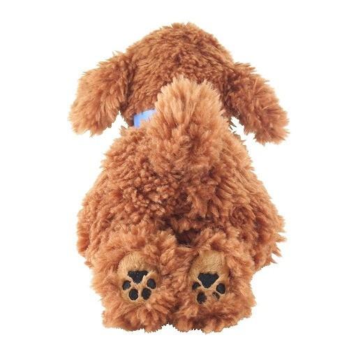 ひざわんこ トイプードル ブラウン ぬいぐるみ 犬 動物 アニマル 全長