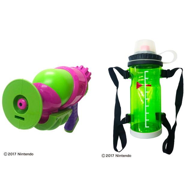 スプラトゥーン２ タンク付きスプラシューター ネオングリーン タンク容量1500cc 水鉄砲 ウォーターガン 水ピストル 送料無料 信託