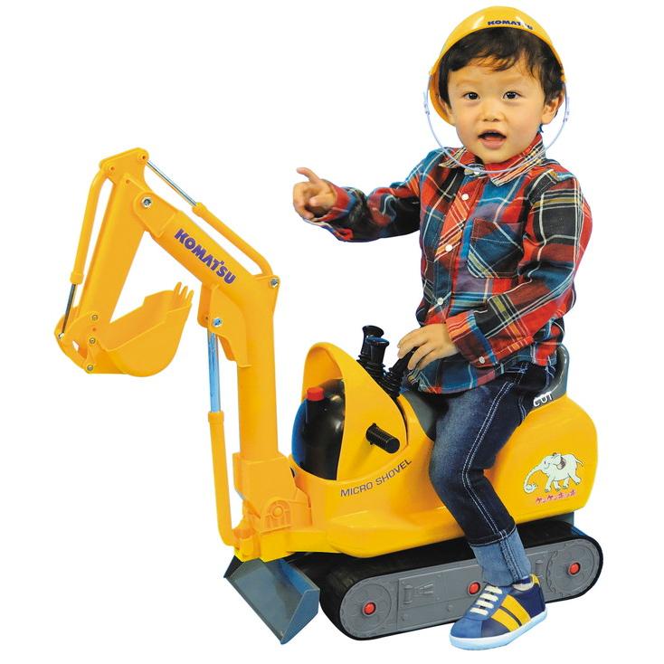 足こぎ乗用玩具 電動アクション マイクロショベル コマツPC01