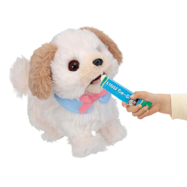 ちゅ〜るにムチュー！マルプーちゃん 犬のおもちゃ 動くぬいぐるみ