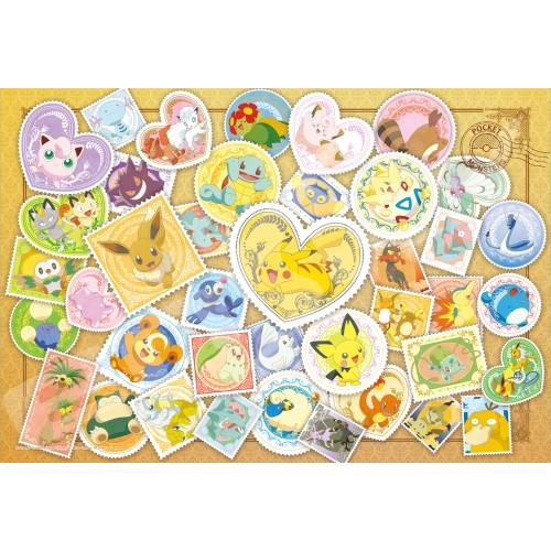 人気上昇中 ジグソーパズル 108ラージピース ポケットモンスター Postage Stamp Art 送料無料 108 L700 26x38cm
