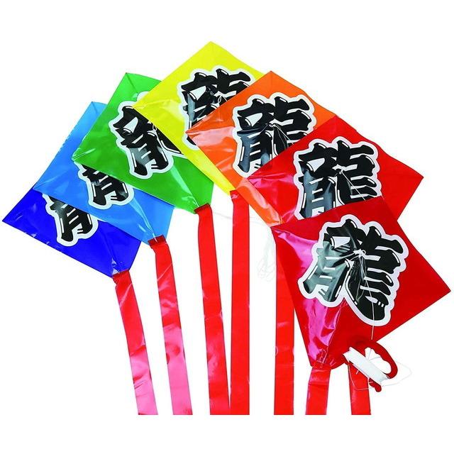 【特大】龍の凧　正月用のカイト 龍 7連凧 カイト (35m糸付) 正月 外遊びオススメ 同梱不可 送料無料
