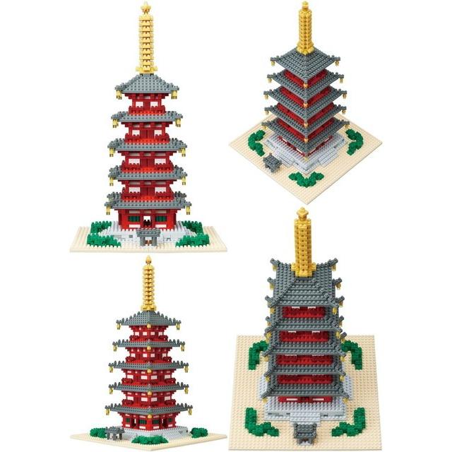 ナノブロック　五重塔 楽天市場】【オフィシャルストア限定】五重塔 |ナノブロック nanoblock