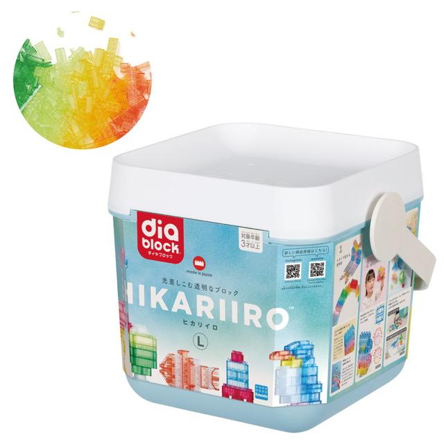 HIKARIIRO ヒカリイロ L (9色 674ピース ダイヤブロック 知育玩具 3歳