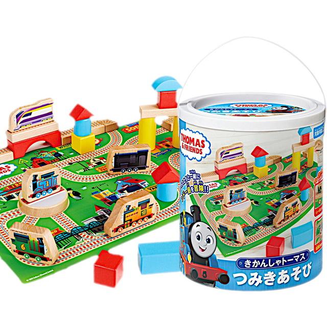 きかんしゃトーマス つみきあそび (知育玩具 積み木 木のおもちゃ 木製