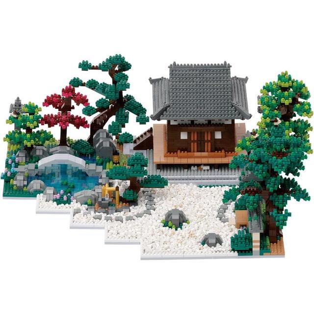 ナノブロック nanoblock 日本庭園 デラックスエディション NB-064 送料