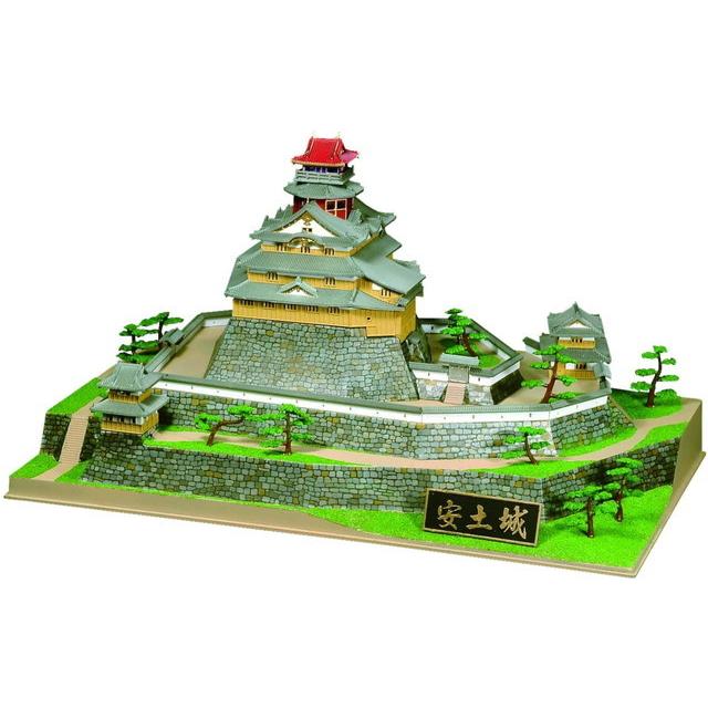【完成塗装品】1/350 童友社 安土城 童友社 日本の名城 デラックス 安土城 DX-6 プラモデル 送料無料 新品