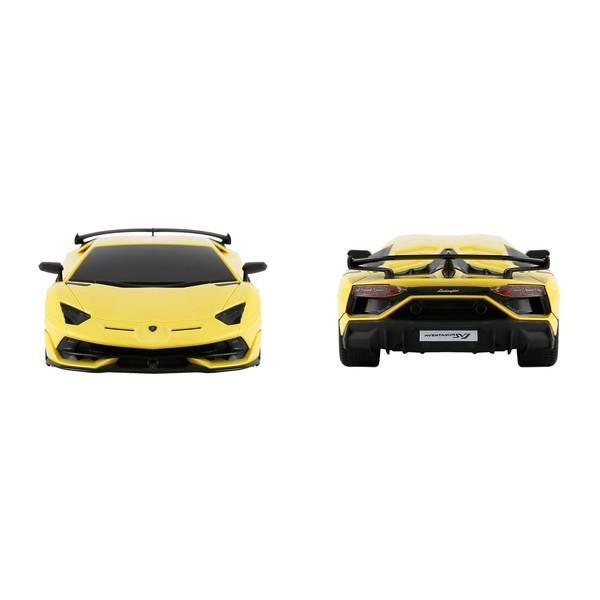 童友社 1/24 ランボルギーニ アヴェンタドール SVJ イエロー 完成品