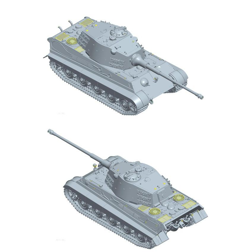 プラモデル 1/35 ドイツ重戦車 キングタイガー （ヘンシェル砲塔）計画