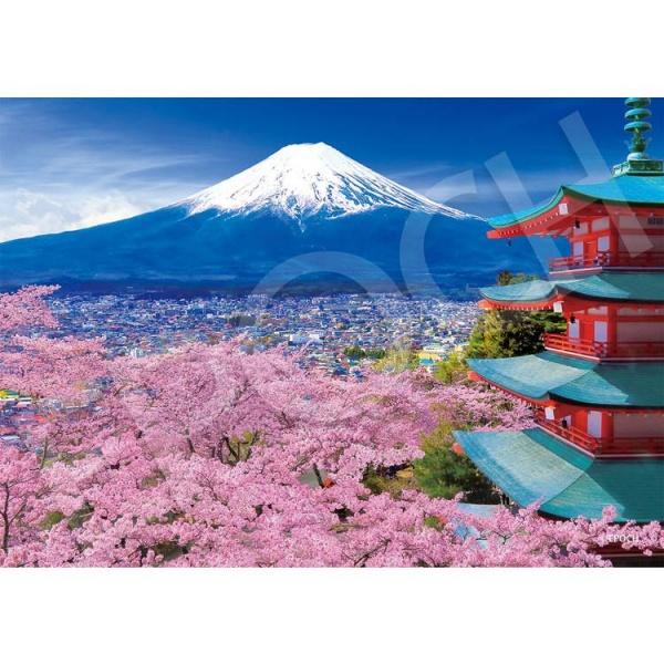 【新品・超希少】ジグソーパズル500ピース ジグソーパズル 500スーパースモールピース 日本風景・春柄 春風富士と