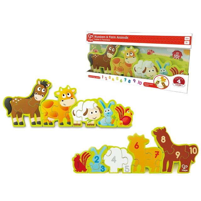 数字のどうぶつパズル E1628 知育玩具 Hape ハペ 送料無料 トイスタジアム Paypayモール店 通販 Paypayモール