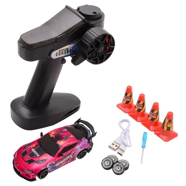 8月発売予定 HiTEC APECAR 1/43 RC ドリフトカー スープラ 1087X 電動R