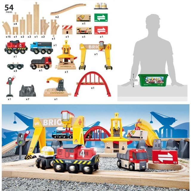 送料無料：ラッピング不可】カーゴレールデラックスセット BRIO ブリオ