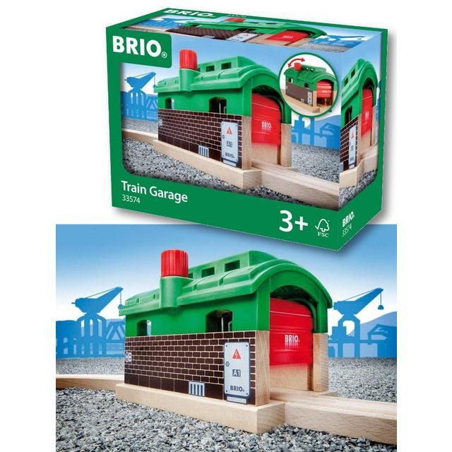 (未使用･未開封品)　BRIO 列車車庫 33574 7z28pnb 列車車庫 BRIO ブリオ 33574 木製レール 木のおもちゃ 送料無料 新品