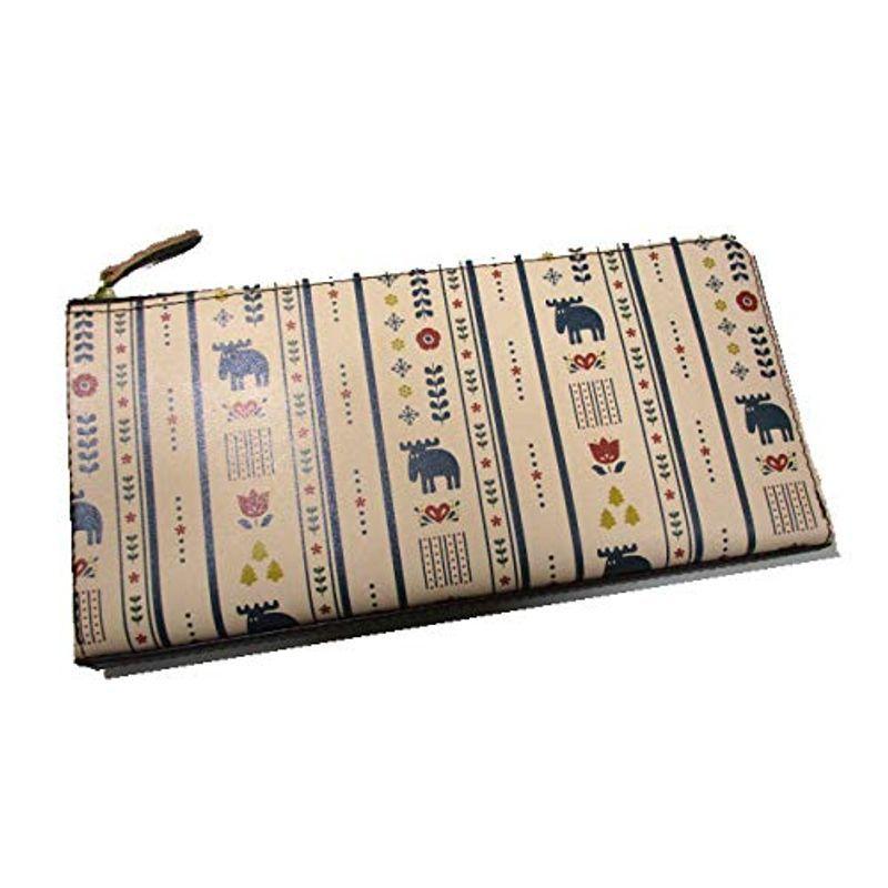 財布 レディース 長財布 L型ファスナー Moz Moz モズ ブランド 本革 ナチュラル レディース 本革 Toy Toy ヌメ革 コラボ企画キーホ かわいいエルクスリムデザイン Toy 新作販売