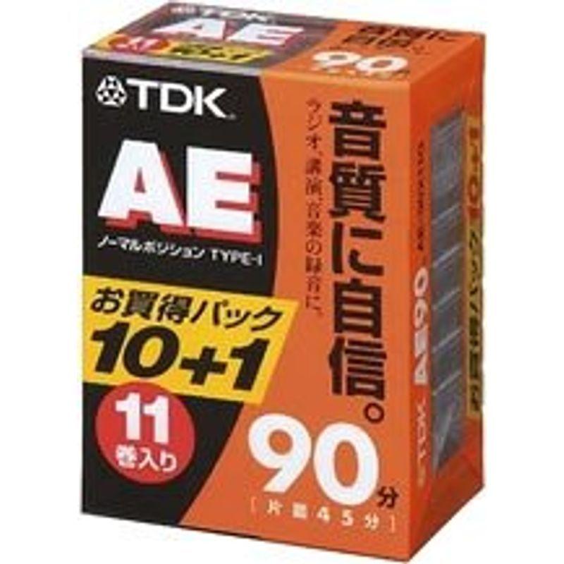 TDK オーディオカセットテープ AE 90分11巻パック AE-90X11G