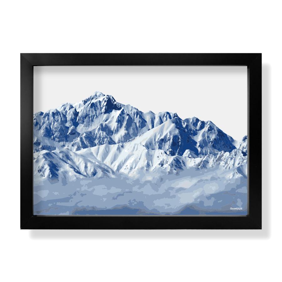 剣岳　絵 剣岳 剱岳 ポスター A4 イラスト 山 登山 アウトドア 額なし