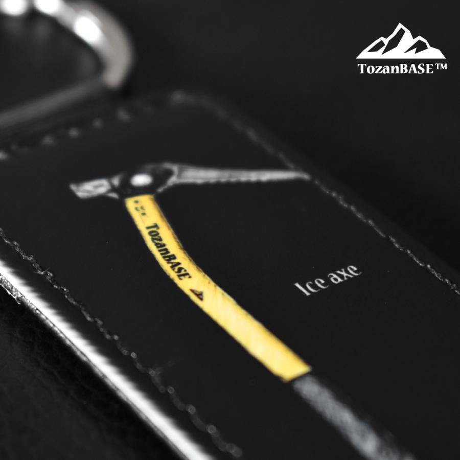 ピッケル アイスアックス キーホルダー 山 登山 アウトドア ブラック keyiceax001TozanBASE 通販