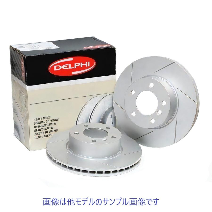 ブレーキローター BMW E36 328i CD28 リア6本スリット加工ローター DELPHI デルファイ製 品番 BG3041SL6