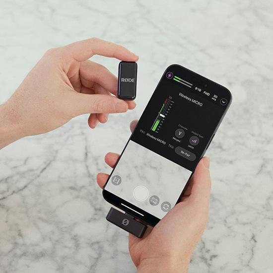 RODE ワイヤレスマイクロ USB-Cタイプ ブラック : 写真プロ機材