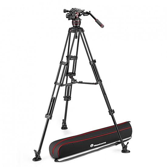 マンフロット manfrotto ナイトロテック608ビデオ雲台+アルミツイン三脚MS MVK608TWINMA