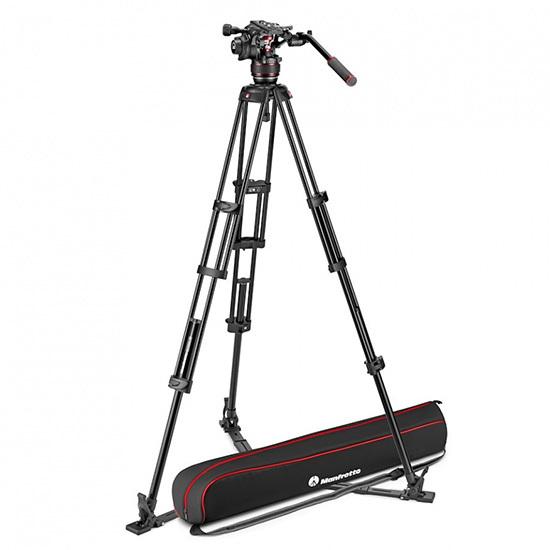 マンフロット manfrotto ナイトロテック608ビデオ雲台+アルミツイン三脚GS MVK608TWINGA