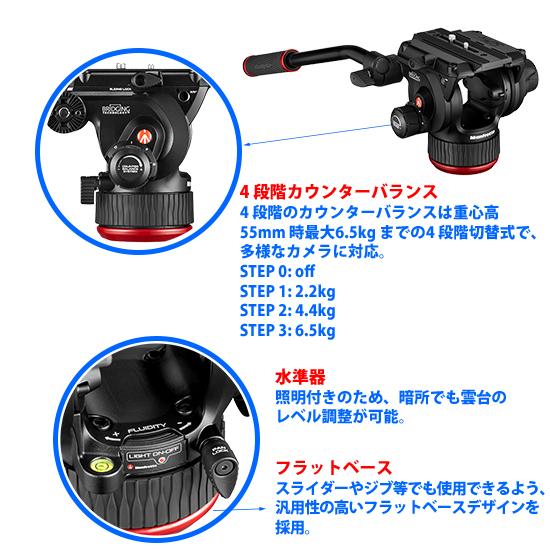 マンフロット manfrotto 504X フルードビデオ雲台 MVH504XAHの画像