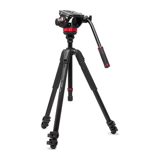 美品】Manfrotto ビデオ三脚 546B / 雲台 MVH502A 【公式通販】