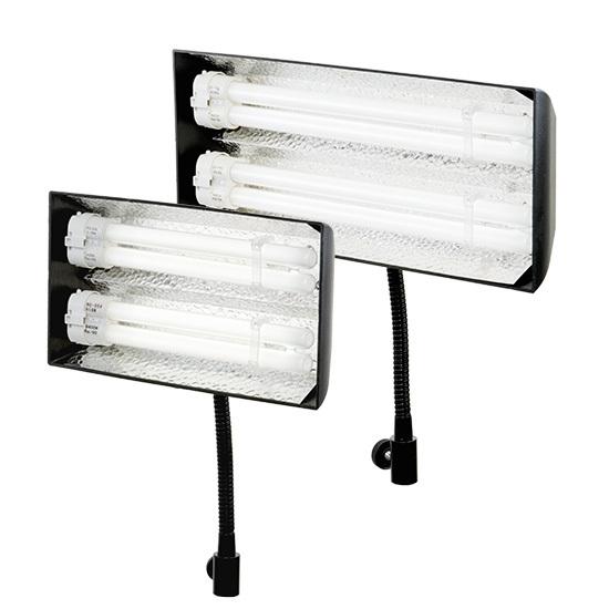 蛍光灯ボックスライト2灯撮影セット スマートフォンでも簡単撮影