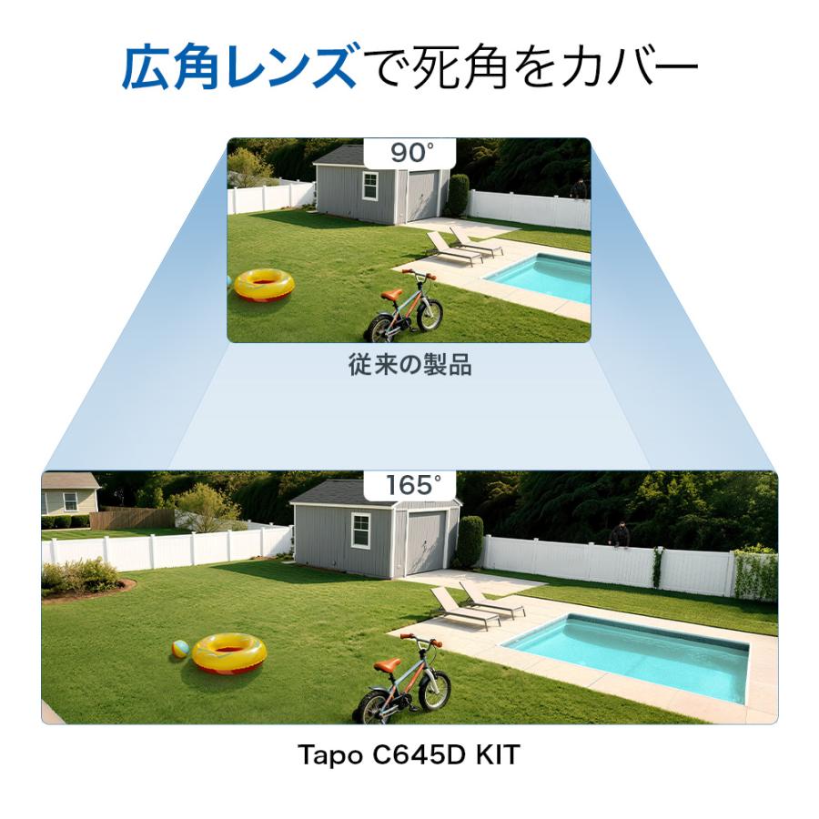 TP-Link ソーラーパネル付 デュアルレンズ パンチルト 屋外 防犯カメラ