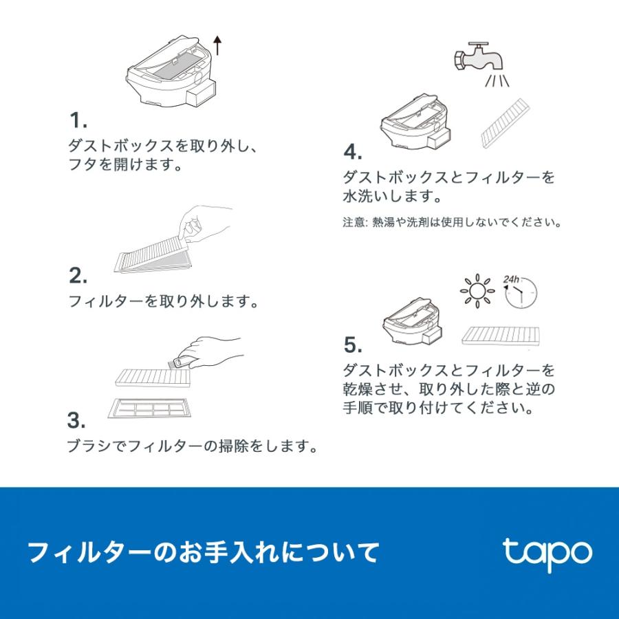 TP-Link ロボット掃除機用 交換パーツキット メインブラシ ×1 サイド