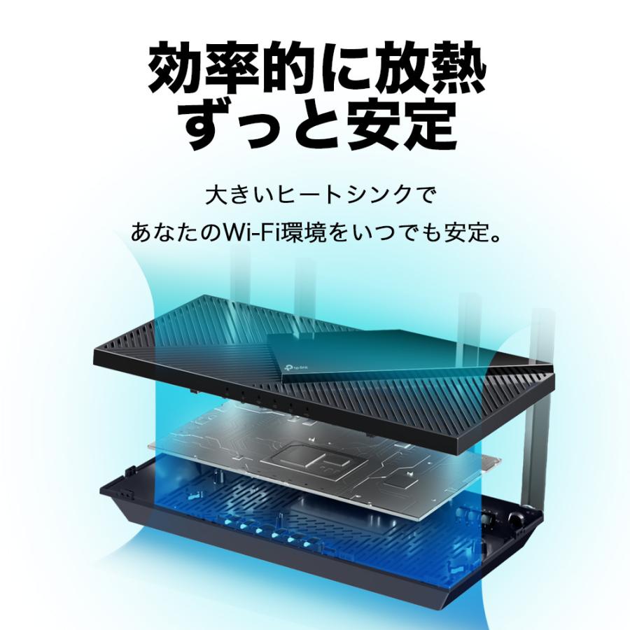 WiFi6 無線LANルーター 2402+574Mbps Archer AX55/A AX3000 USB3.0ポートOneMesh対応