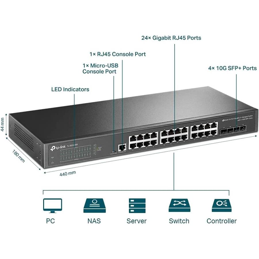 TP-Link TP-Link JetStream 24ポート ギガビット L2+ マネージド