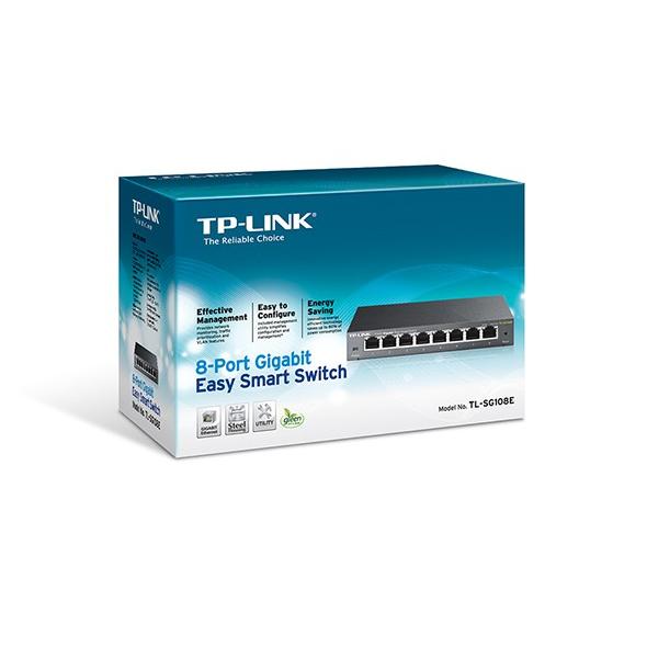 TP-Link 8ポート ギガビット イージー スマート スイッチ TL-SG108E