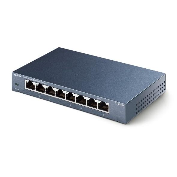 Giga  ギガビット 対応8ポート スイッチングハブ 金属筺体 （永久無償保証）TP-Link TL-SG108 ライフタイム保証  10/100/1000Mbps ギガスイッチングハブ｜tplink｜02