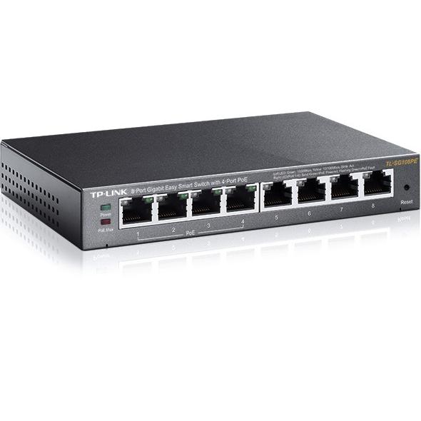 10ポートOOSSXX標準POEスイッチングハブSmart POE Switch TP-Link 4ポート PoEスイッチングハブ 合計8 ポート ギガビット