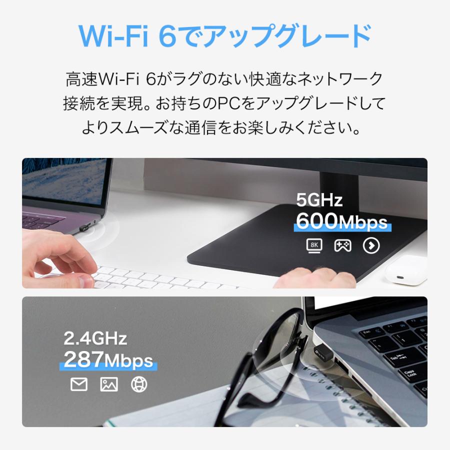 TP-Link Archer TX10UB Nano AX900 Bluetooth 5.3対応 ナノUSBWi-Fi子