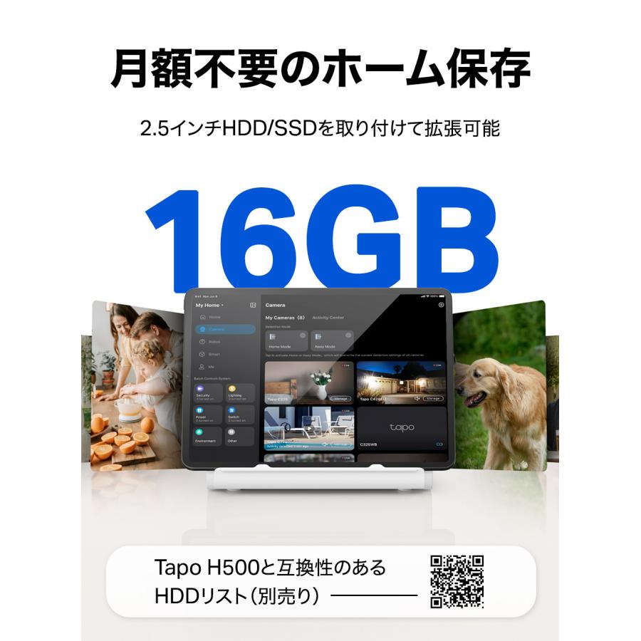 TP-Link 【レビュー特典】Tapo H500 大容量ローカルストレージ 内蔵