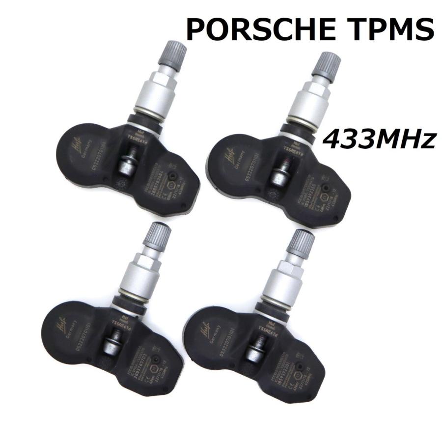 ポルシェ 純正同等品】 並行車専用 433MHz 1台分 新品 TPMS 空気圧 